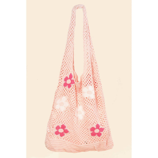 Anarchy Street - Women's Floral Print Knitted Tote Bag
