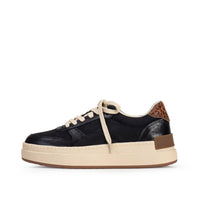 YELLOWBOX Women's Oberlin Flatform Sneaker in black - women's sneaker - detail view