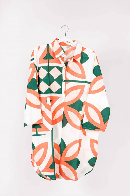 Modaposa - Women's Gabriella Dress Moroccan Abstract Spring Summer