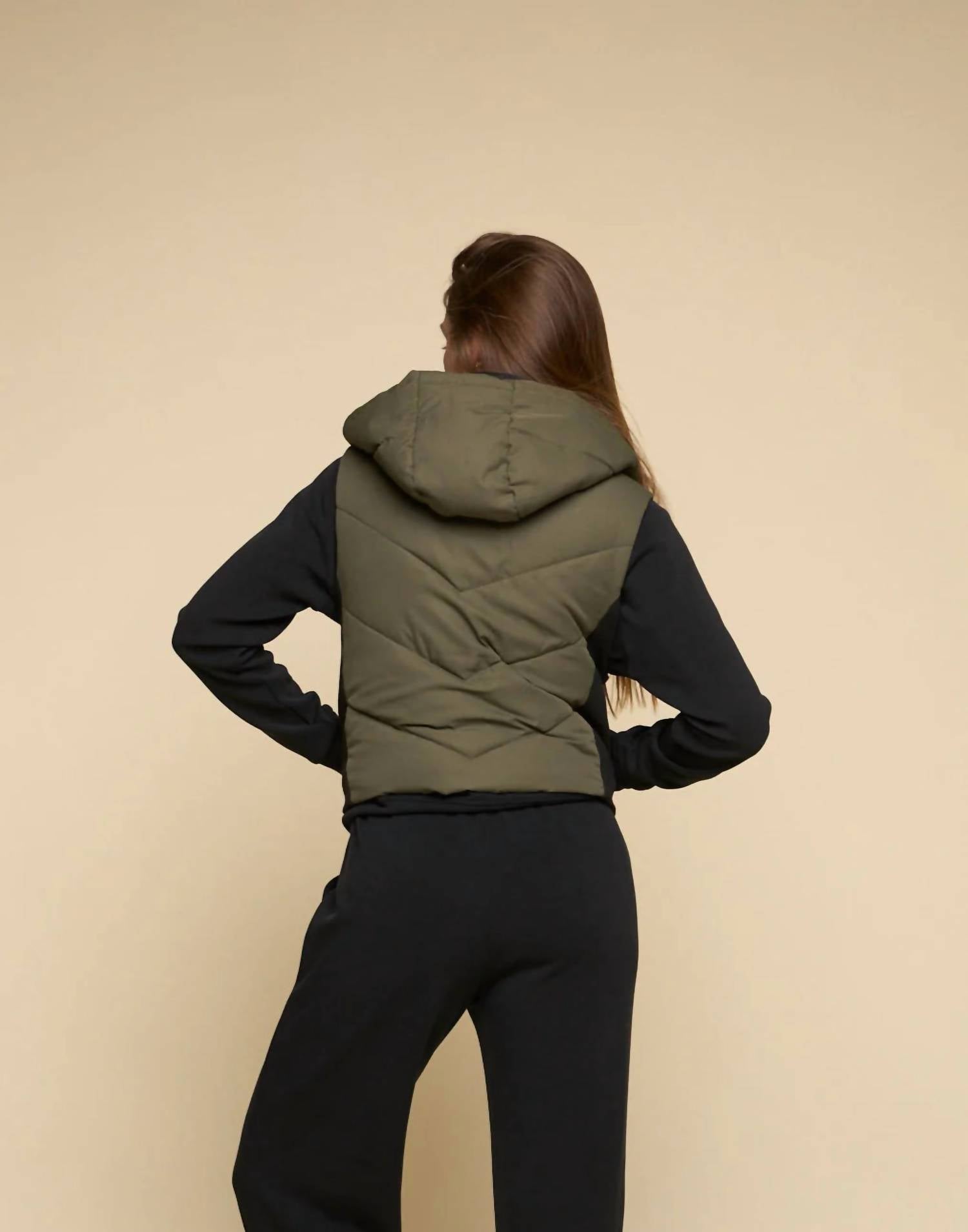 FUNDAMENTAL COAST Summit Sleeveless Vest in fatigue - women's jacket - view 4