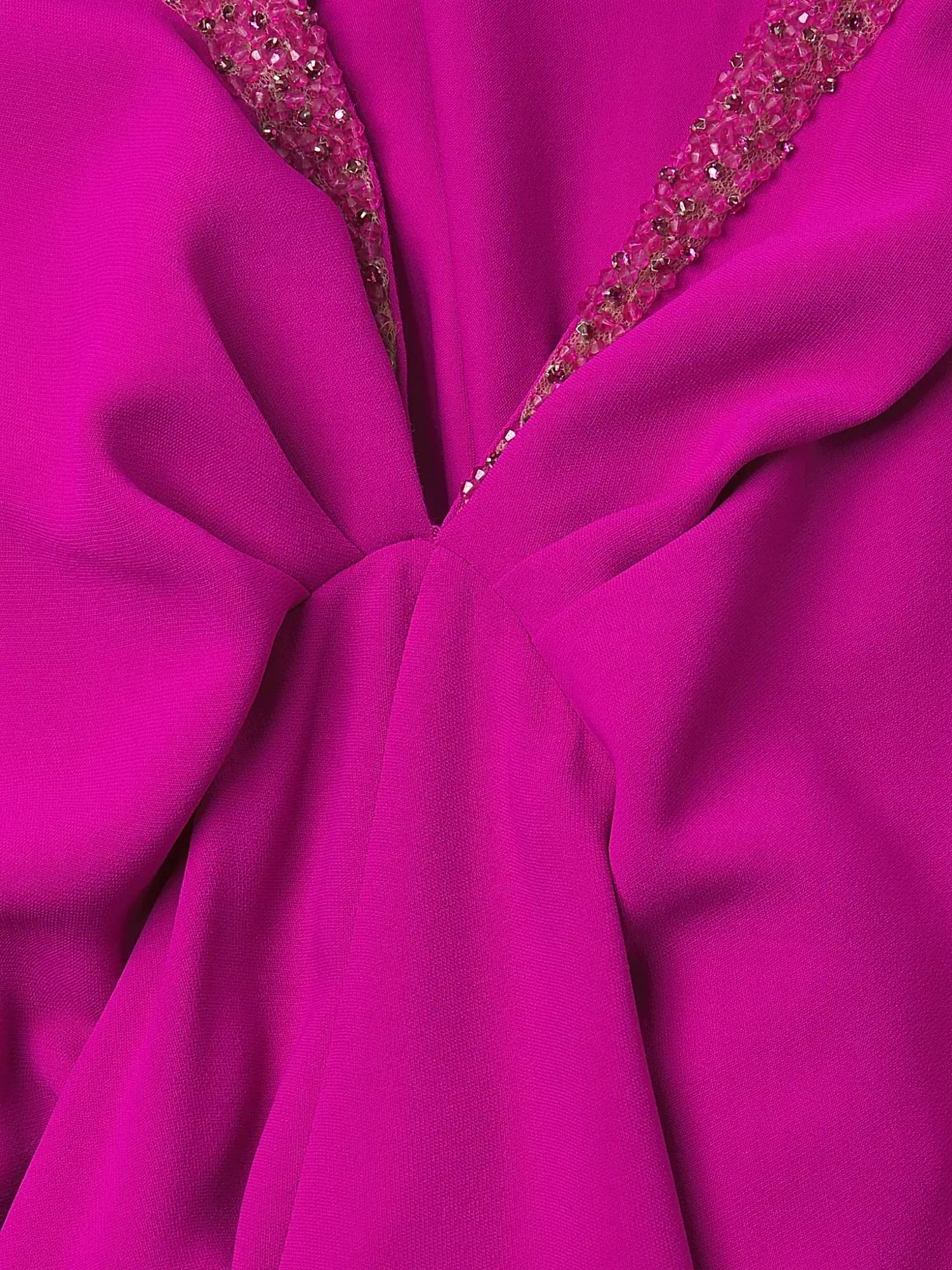 SACHIN & BABI Gabby Plunging Gown in magneta - women's dress - view 5