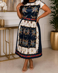 Yativi - Baroque Print Satin Blouse