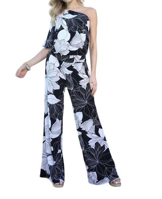 ASYMMETRICAL DROP WAIST JUMPSUIT