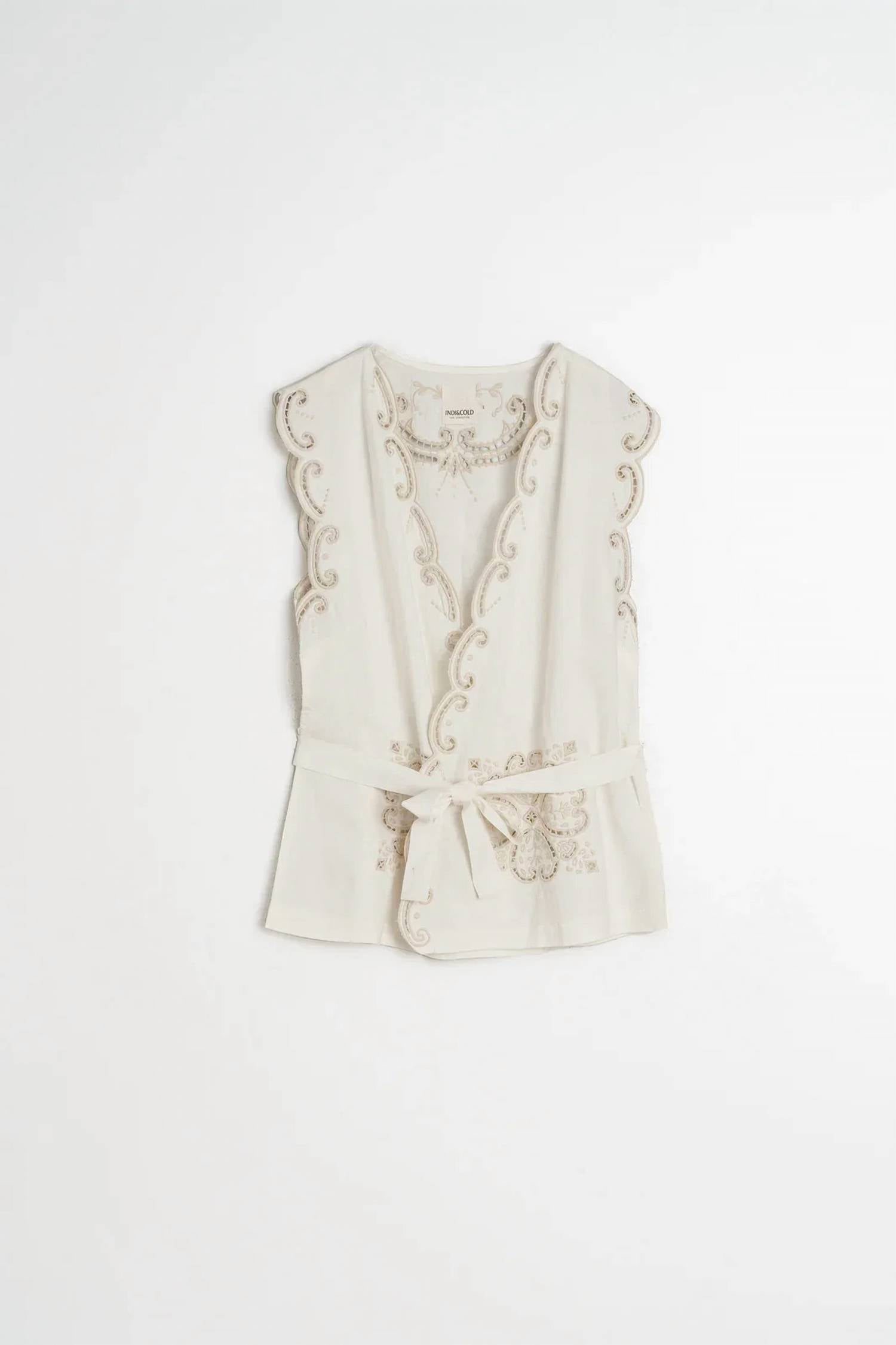 Indi & Cold - Floral Embroidery Top