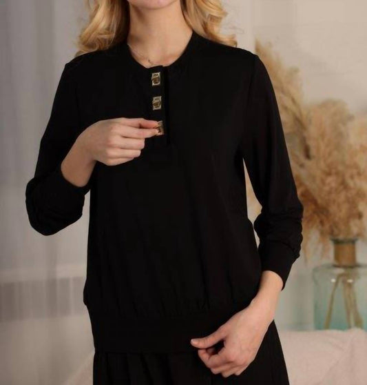 Simondona - Rayon Crewneck Top