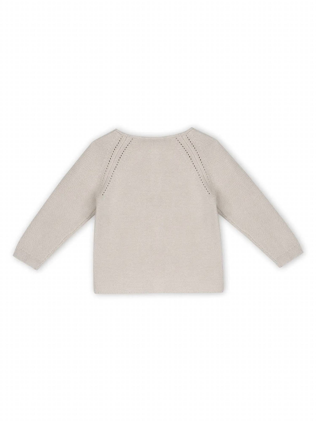 Viverano Organics - Kid's Floral Embroidered Pearl Cardigan