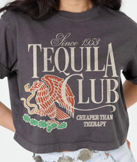 Girl Dangerous - Tequila Club Cropped Boyfriend Tee