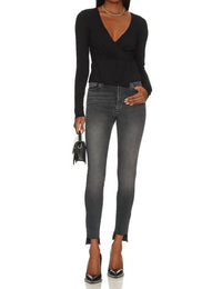 Good American - GOOD TOUCH WRAP TOP