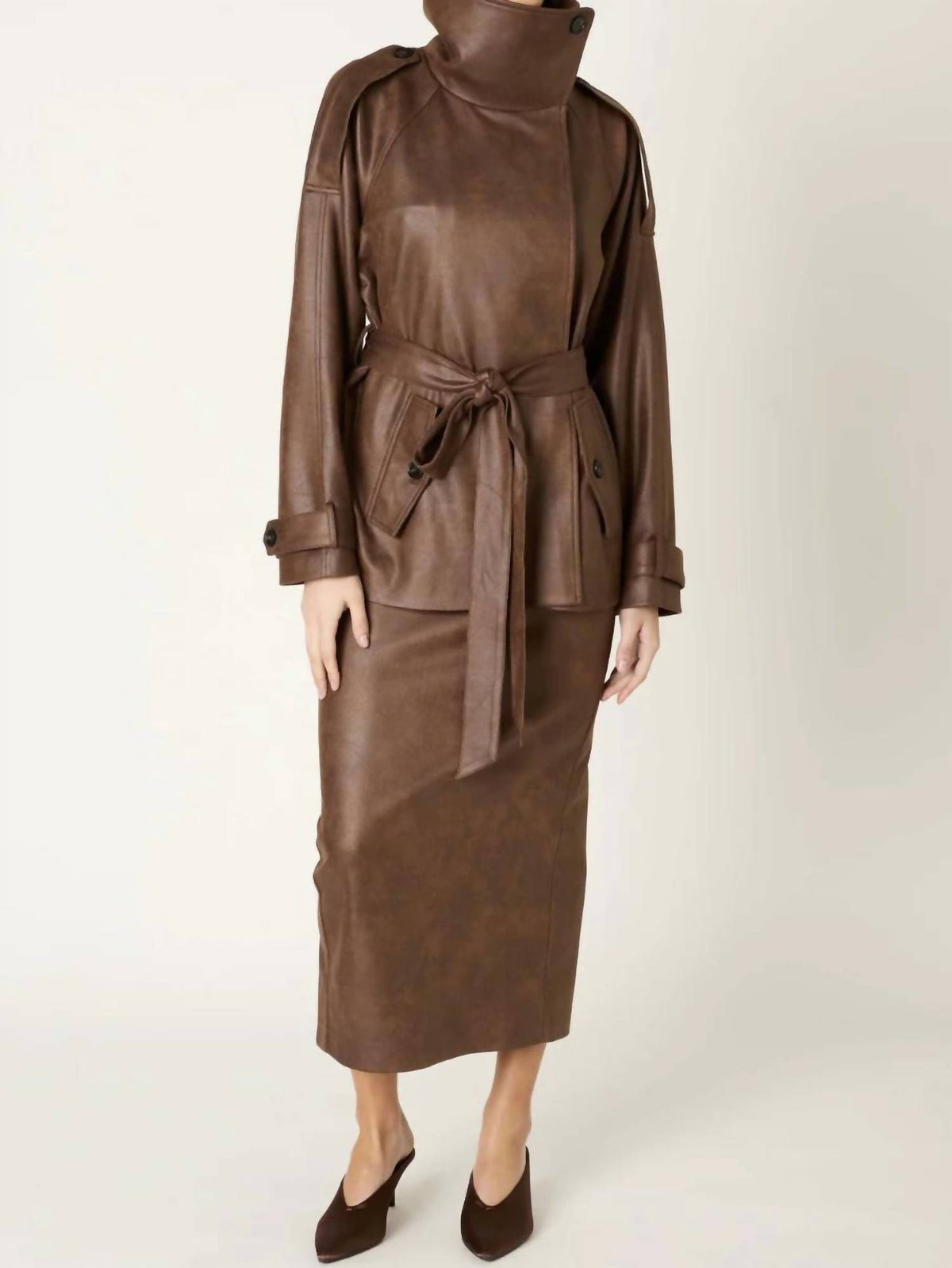 Nia - William Structured Belted Jacket