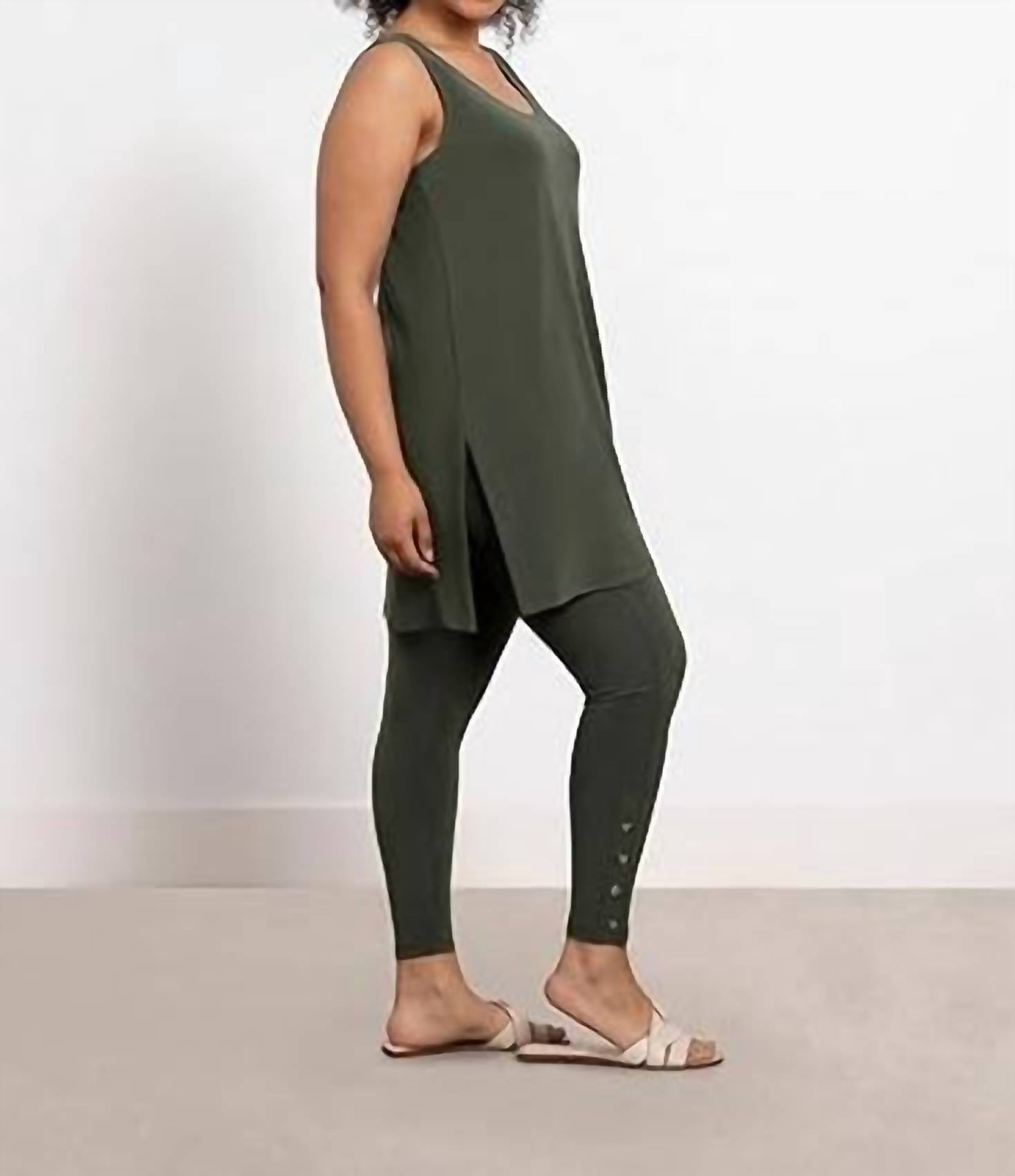 Sympli - Go To Tank Tunic Melange Top