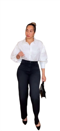 Gracia - Pearl Collar Top