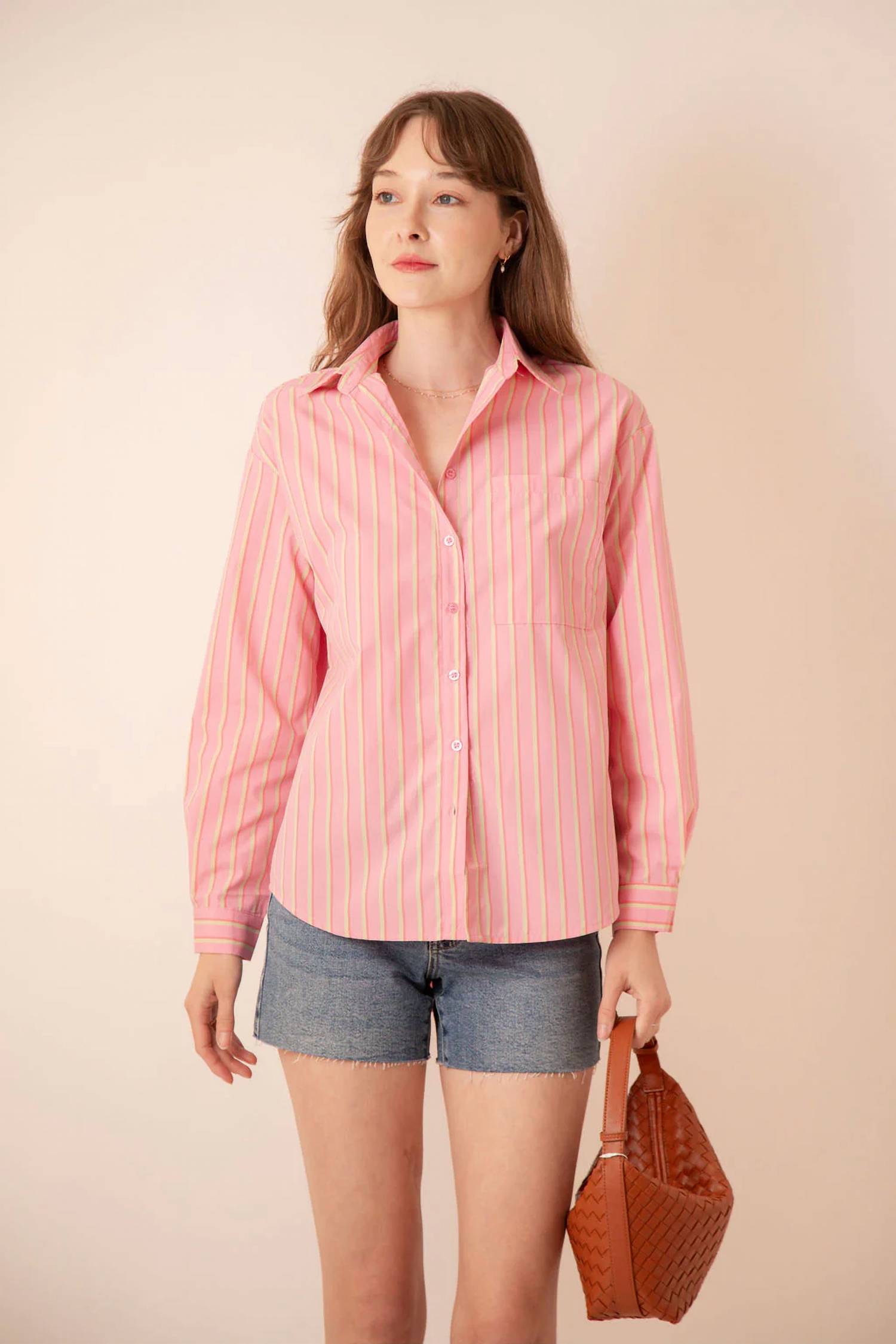Bailey Rose - Jeni Stripe Button Down Top