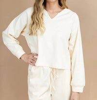 Listicle - Jena V-neck Sweater And Wide-leg Pants Set