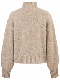 KUT FROM THE KLOTH Coryn Zip Front Sweater in stone - women's sweater - view 5
