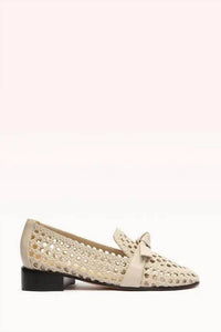 ALEXANDRE BIRMAN Women's Clarita Woven Basketry Loafer in beige - women's flats