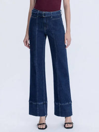 Flying Monkey - Jubilant Super High Rise Belt Strap Vintage Flare Jeans