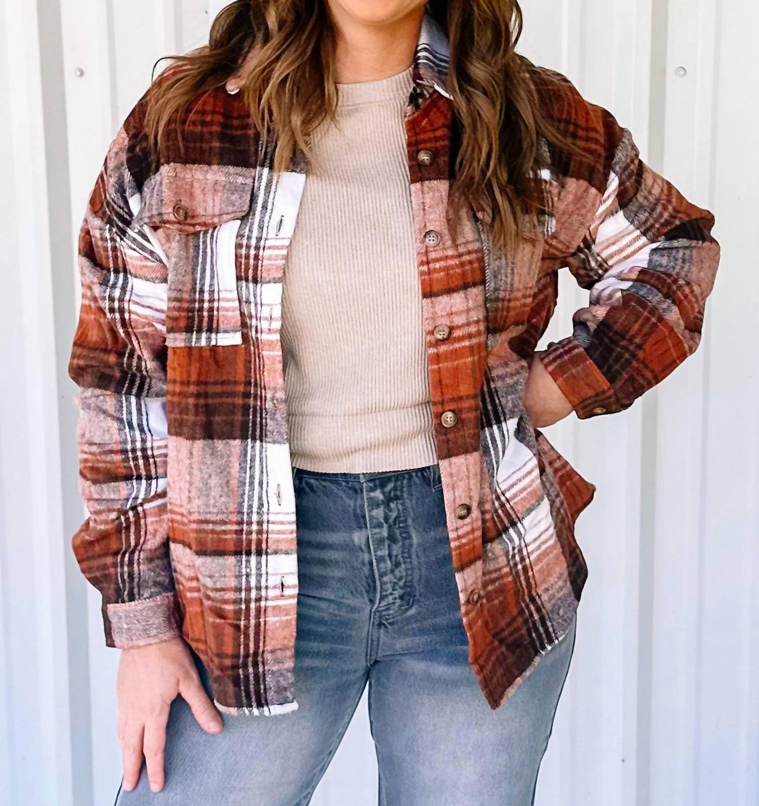 Aapparella - Plaid Shacket