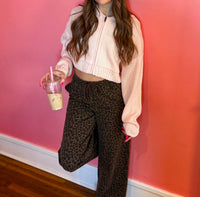 Kimberly C Pretty Knit Zip Up Hoodie Sweater in pink - women's top - view 5