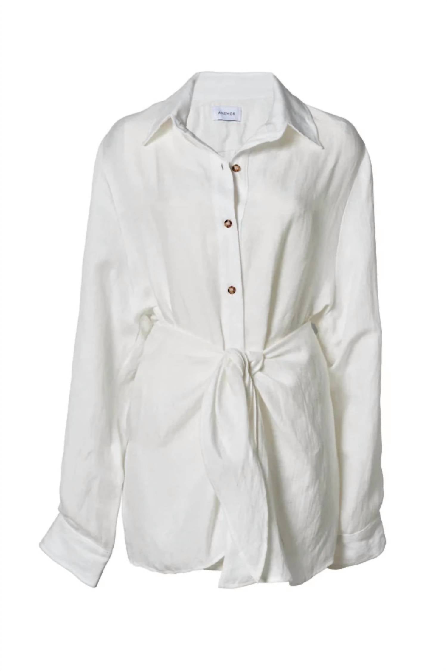 Anemos - Women's L.a. Button Down Mini Wrap Dress