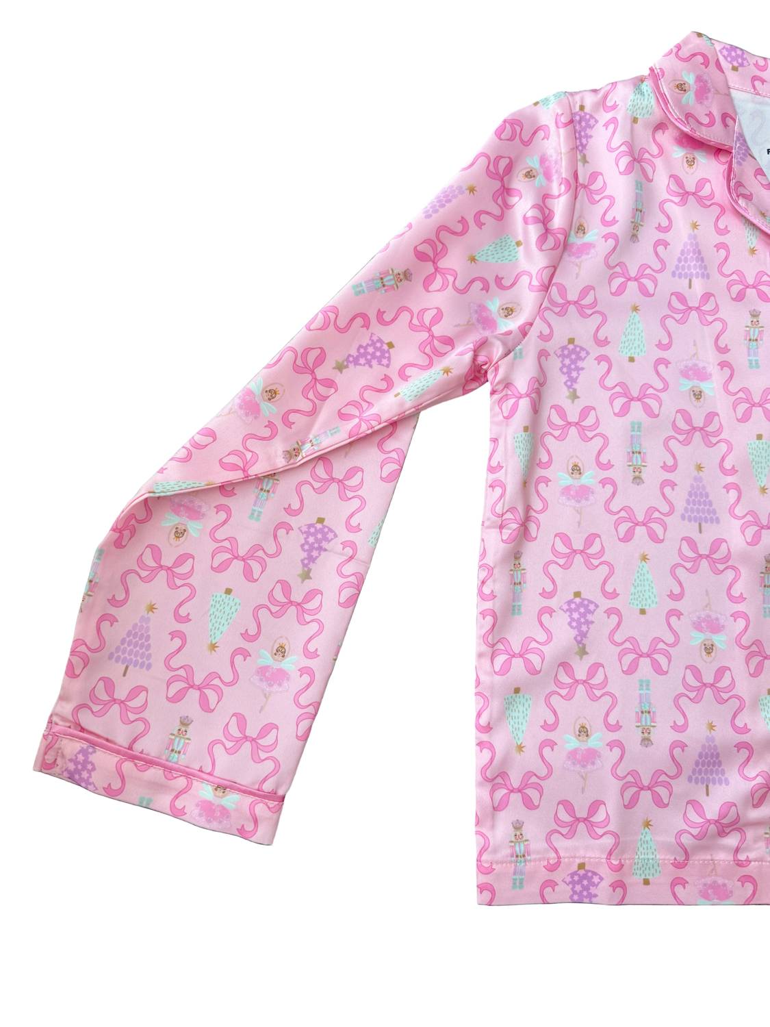 Limeapple - Girl's Nutcracker Bows Loungewear Set