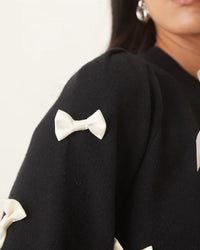 Never Fully Dressed - SOPHIA BOW CARDIGAN