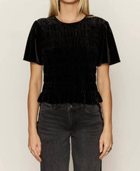 Sanctuary We Belong Together Velvet Top in black 1 - women's t-shirt
