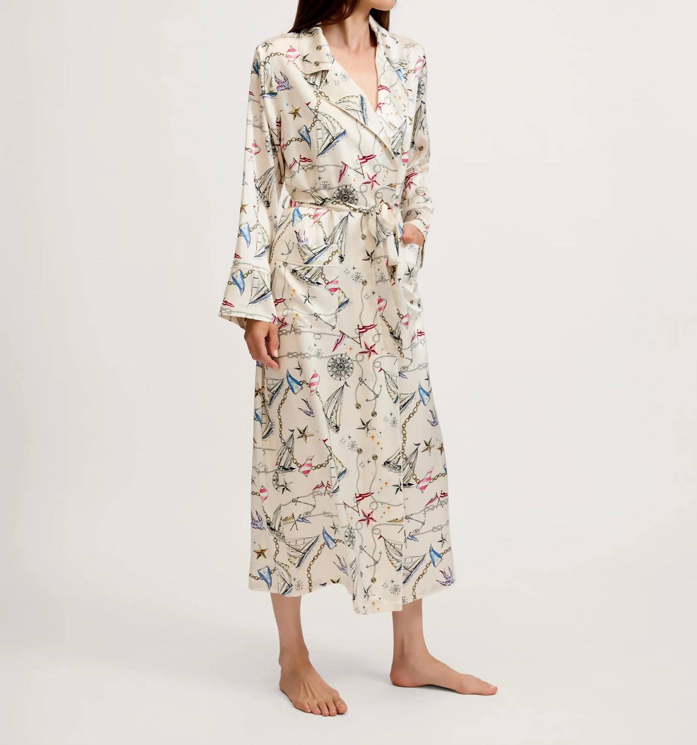 Petite Plume - Silk Long Robe