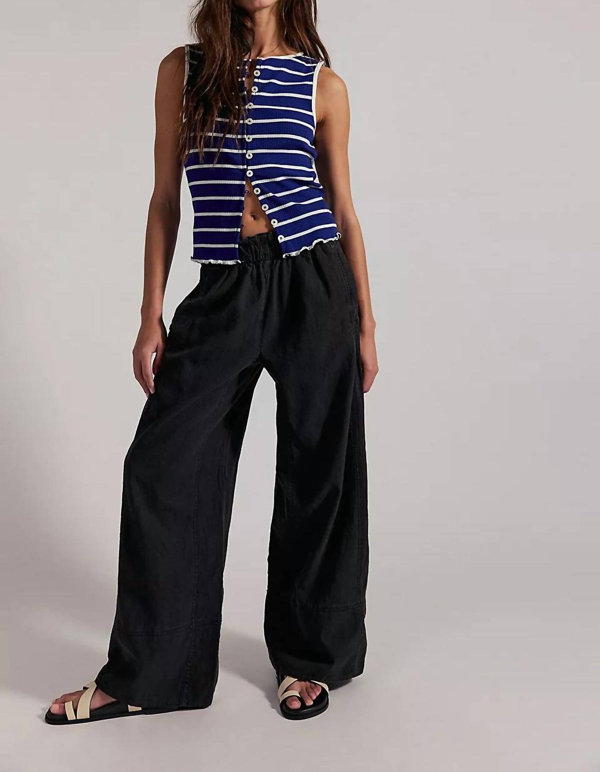 Free People - Days End Linen Pull On Pants