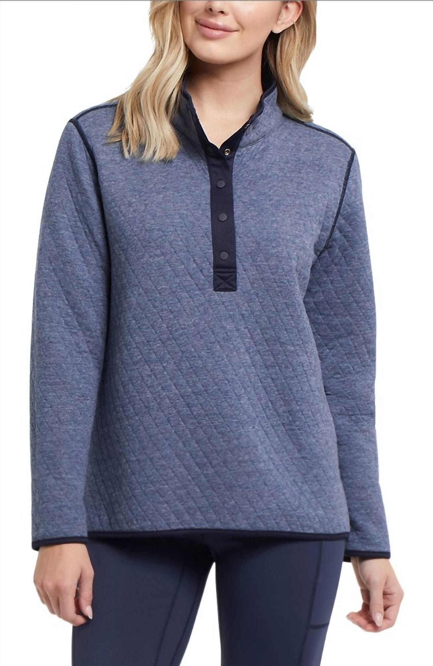 Tribal - Mock Neck Reversible Pullover