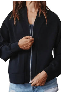 Bucketlist - Scuba Zip Front Sweatshirt