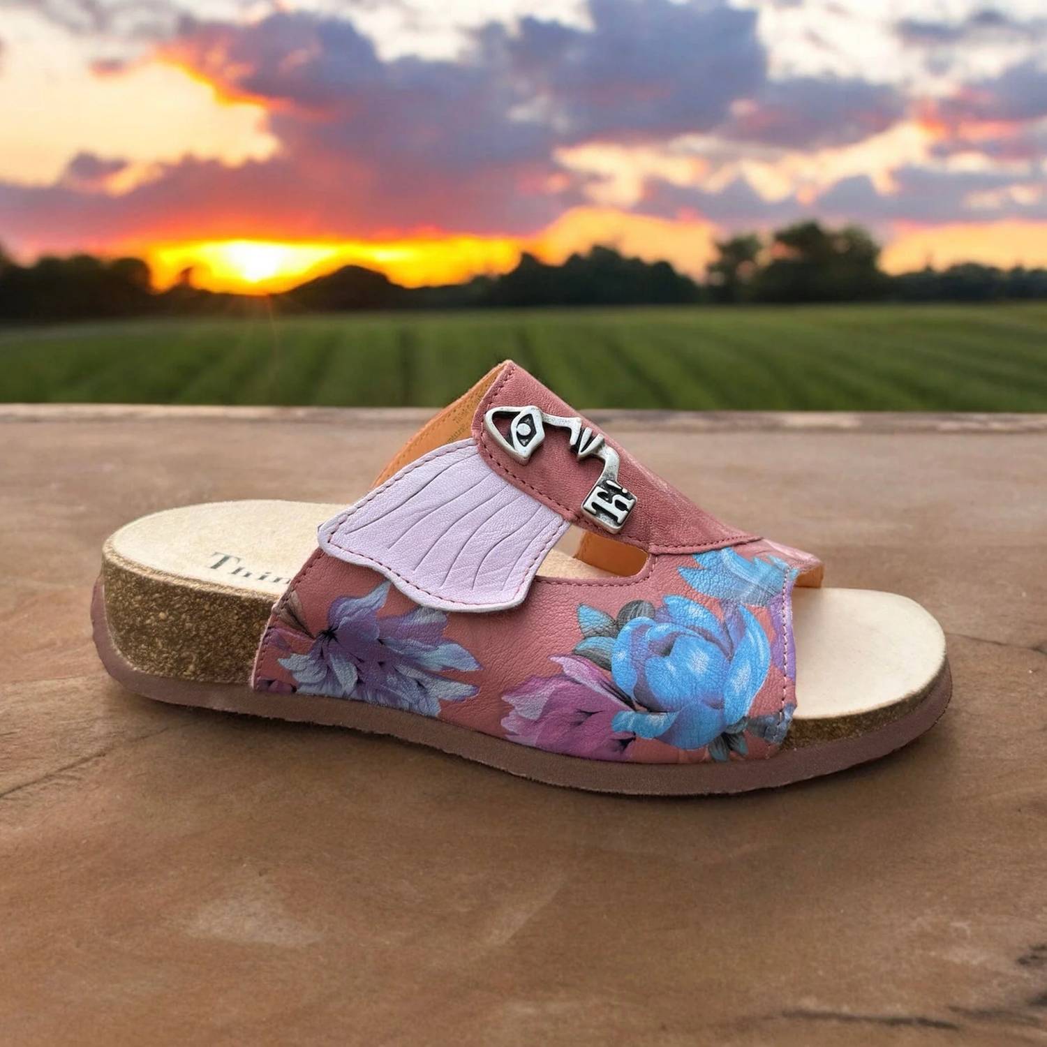 Think! - Women's Mizzi Face Leather Sandals