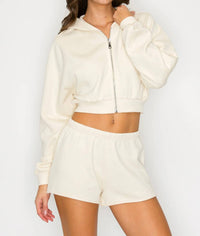 Knit Riot - Cove Crop Zip Hoodie