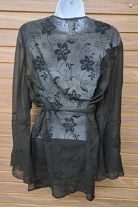 Esley Collection - Women's Floral Robe Style Cover Up