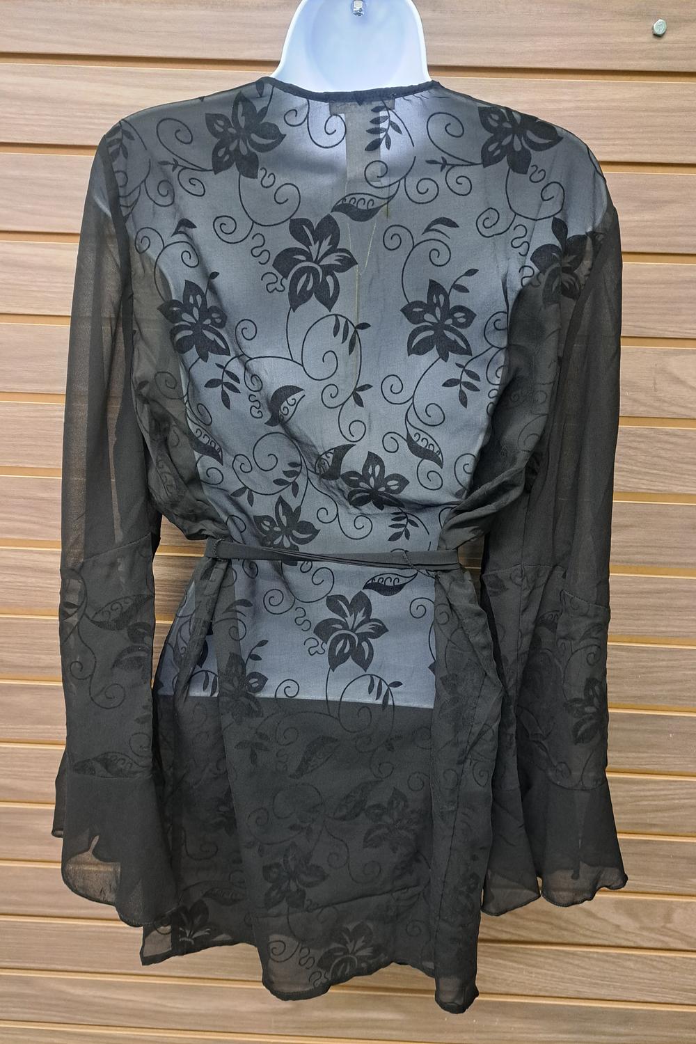 Esley Collection - Women's Floral Robe Style Cover Up