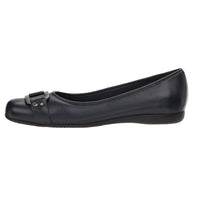 Trotters Women's Sizzle Ballet Flat in navy 1 - women's flats - detail view