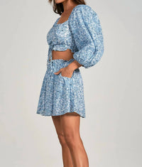 Elan - Cinched Square Neck Top