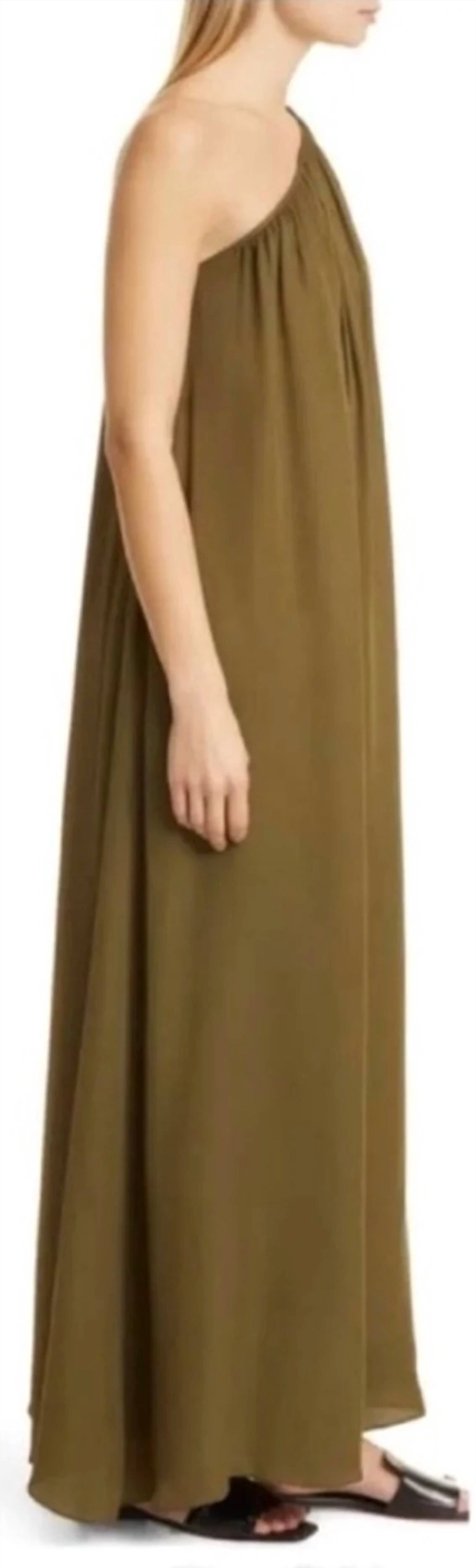 Twp - Mackizi Silk Chiffon One-shoulder Maxi Dress