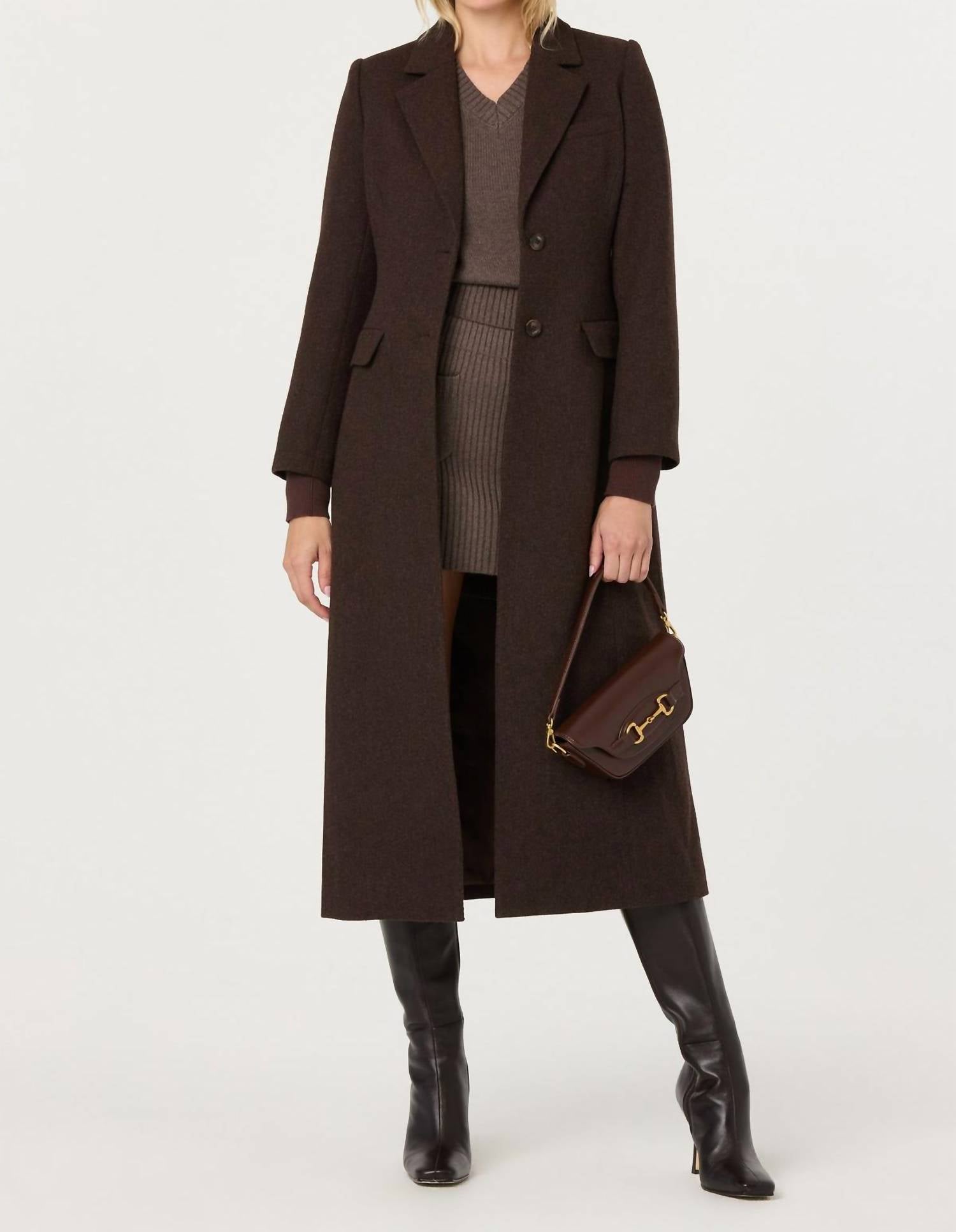 Astr - Melisse Wool Blend Longline Coat