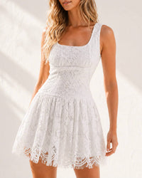 Mable - Island Bachelorette Lace Mini Dress