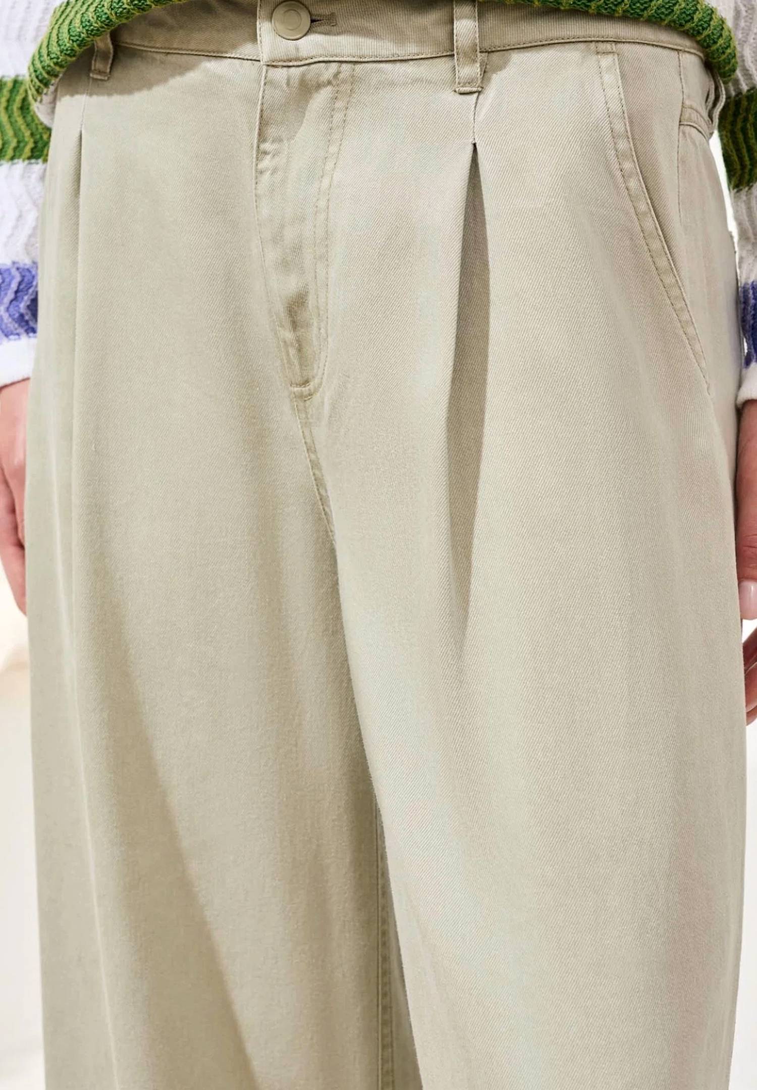 Tribal - Brooke Pleated Wide Leg Pants With Cuffs