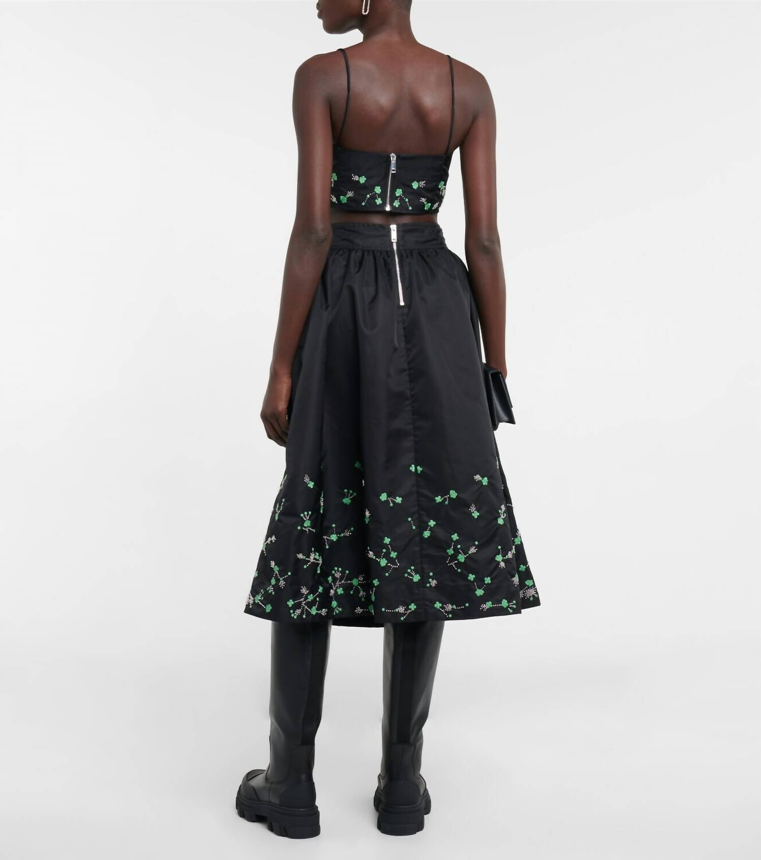 Ganni - Beaded Midi Skirt