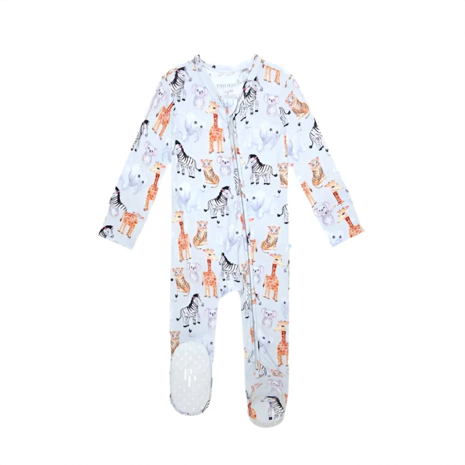 Posh Peanut - Kids Footie Zippered One Piece Pajama