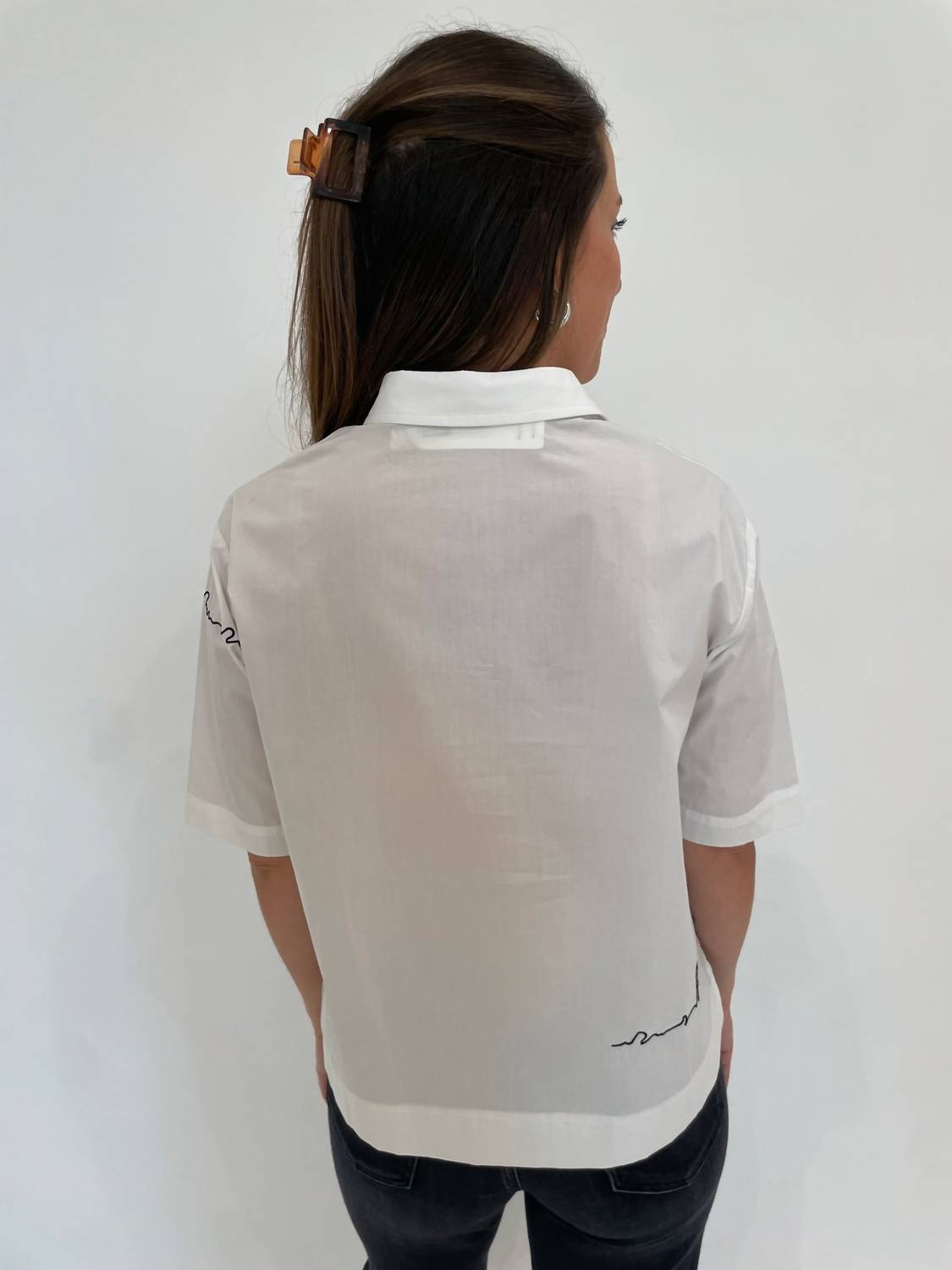 Terra - Angela Short Sleeve Boxy Top