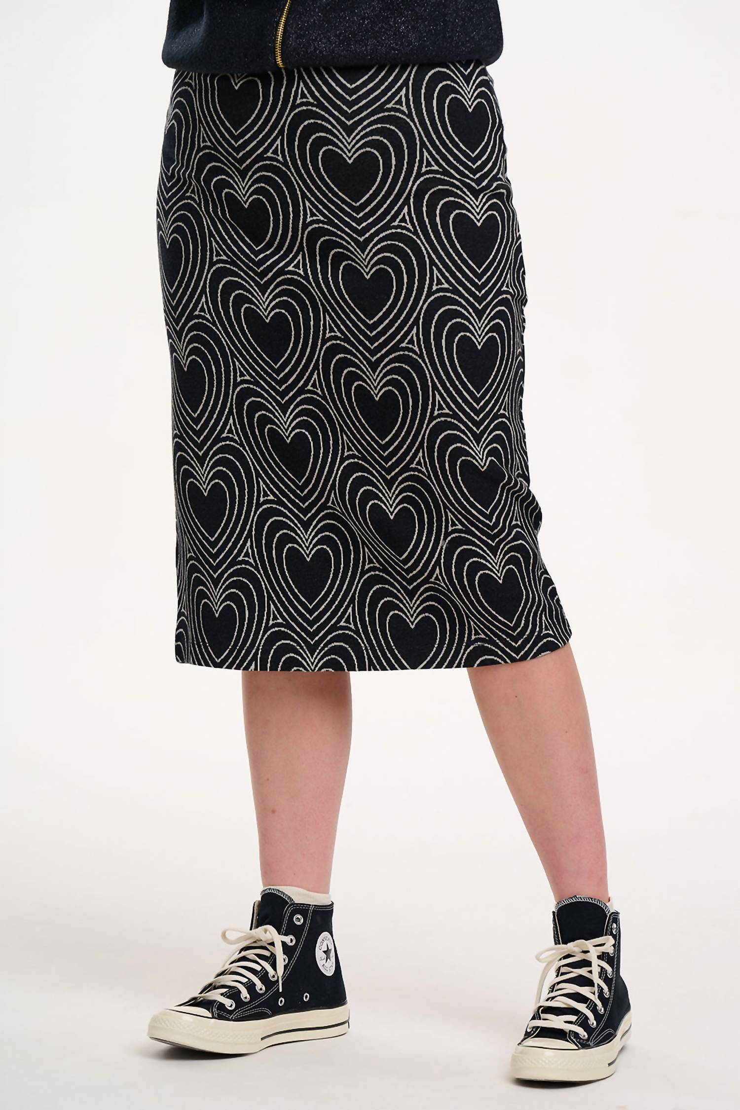 Sugarhill - Faith Jersey Jacquard Midi Skirt