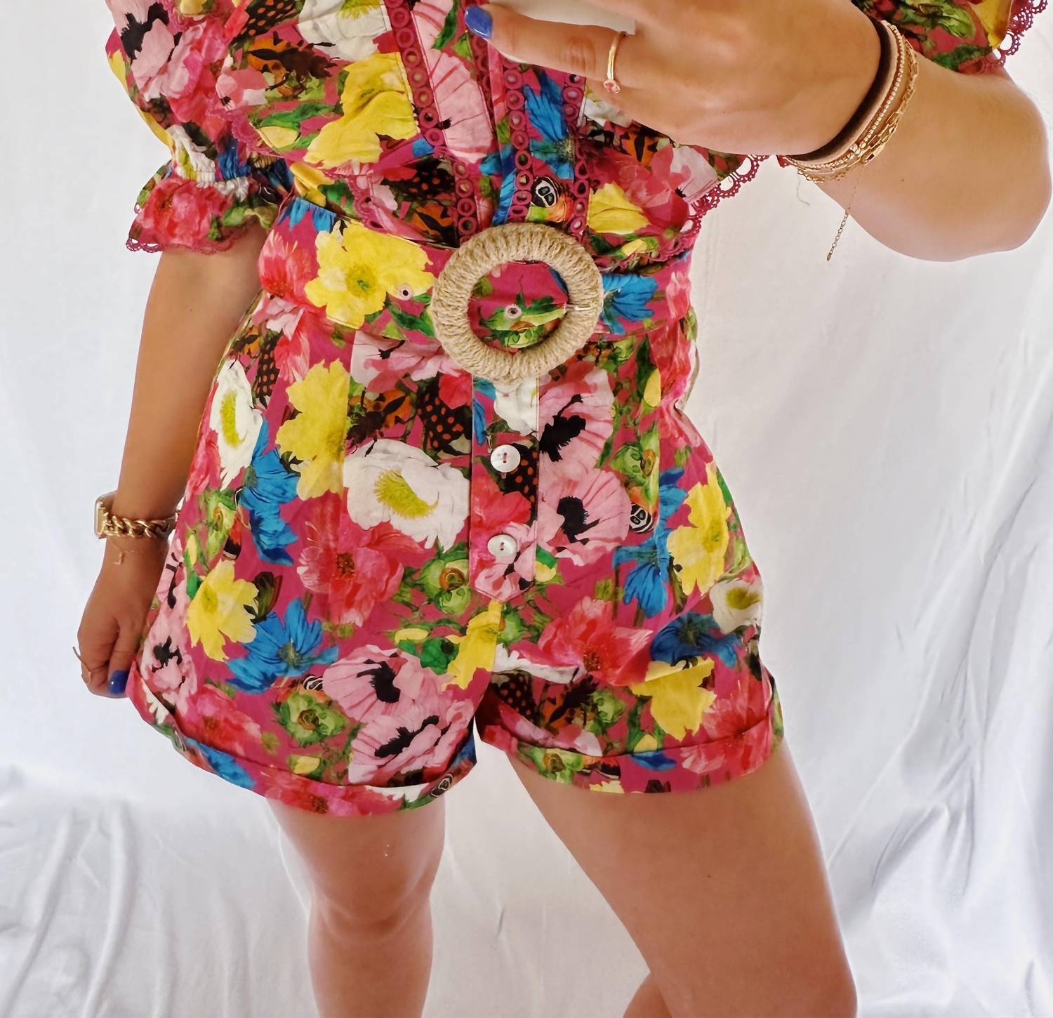 Fate By Lfd - Women's All Things Colorful Florals Romper
