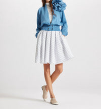 Theo The Label - Women's Nomia Ribbed Waist Rosette Cardigan