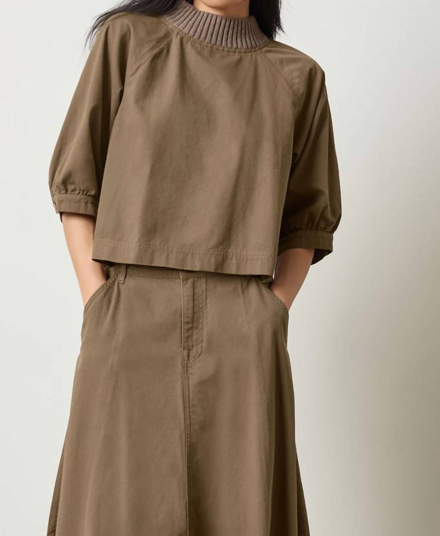 Lilla P - Knit Color Twill Top