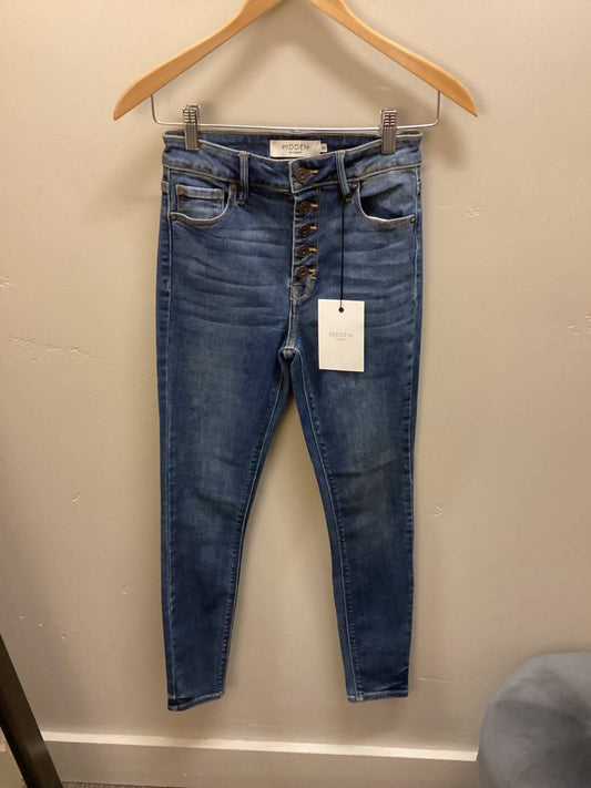 Hidden - Women's Taylor Exposed Button Skinny Jean