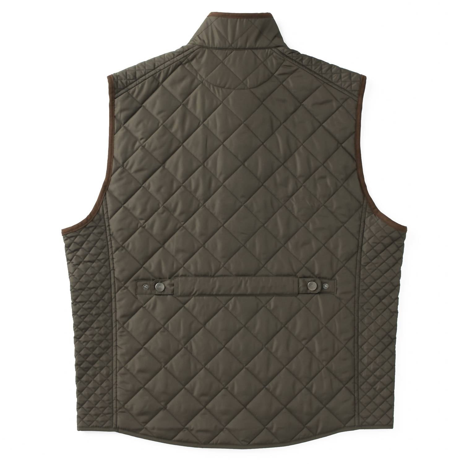 Madison Creek Outfitters Greenville Diamond Quilted Nylon Vest in loden - men's jacket - view 4