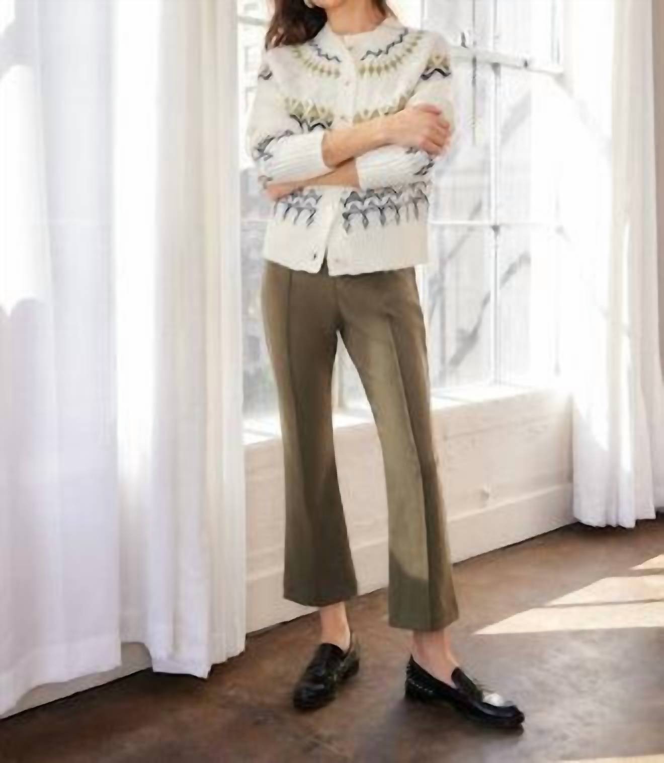 Fifteen Twenty - Astrid Fair Isle Cardigan Sweater